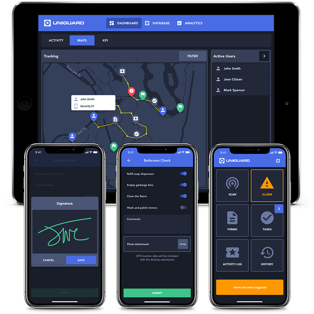 UniGuard Dashboard Web & Mobile App