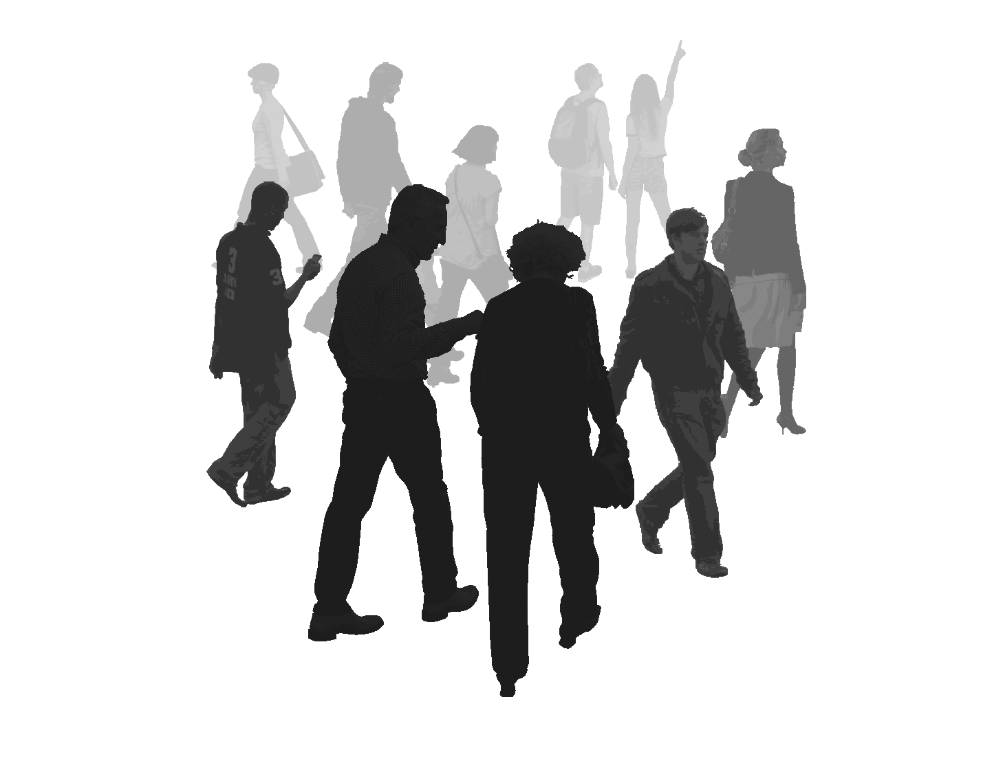 people walking